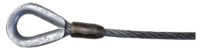 WIRE ROPE ASSEMBLY, 3/8X60"